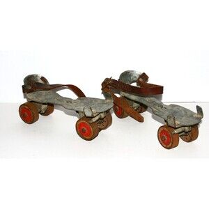 Vintage #5 Union Hardware USA Mfg by Brunswick-Union Inc. Metal Skates '50s '60s